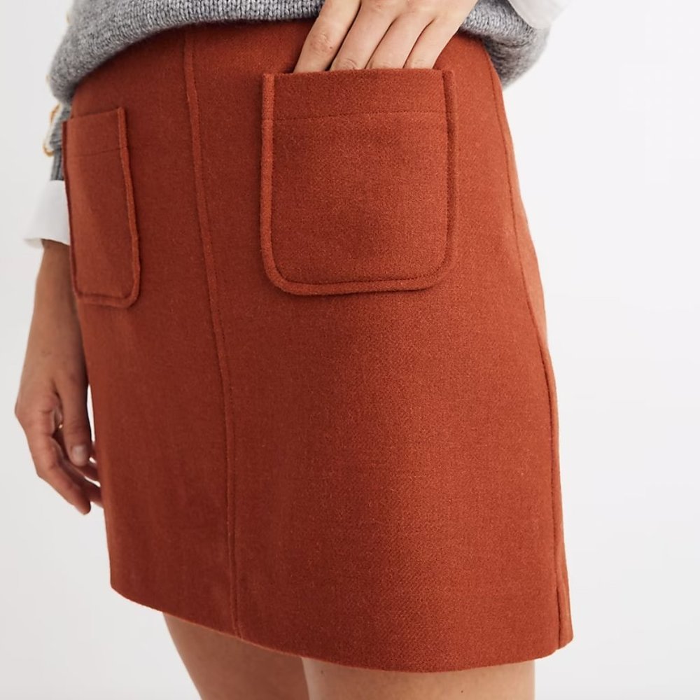 Madewell Museum Patch-Pocket Mini Skirt